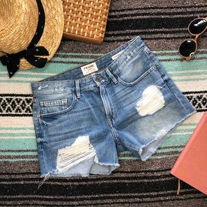 Frame Denim Jean Shorts Le Grand Garcon Cutoffs 24